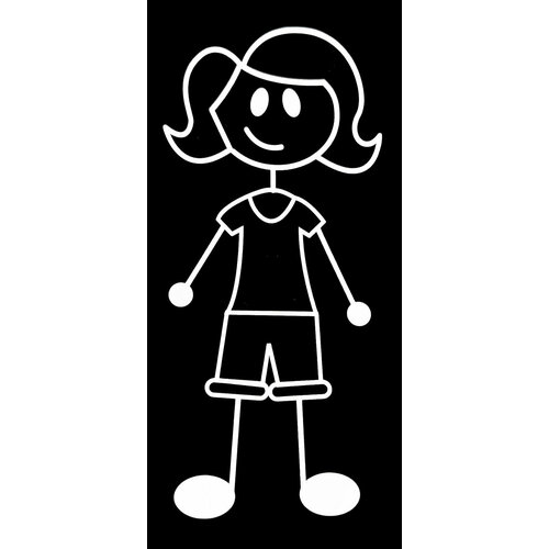 Автомобильная наклейка мама (серия Family Stickers Basic)