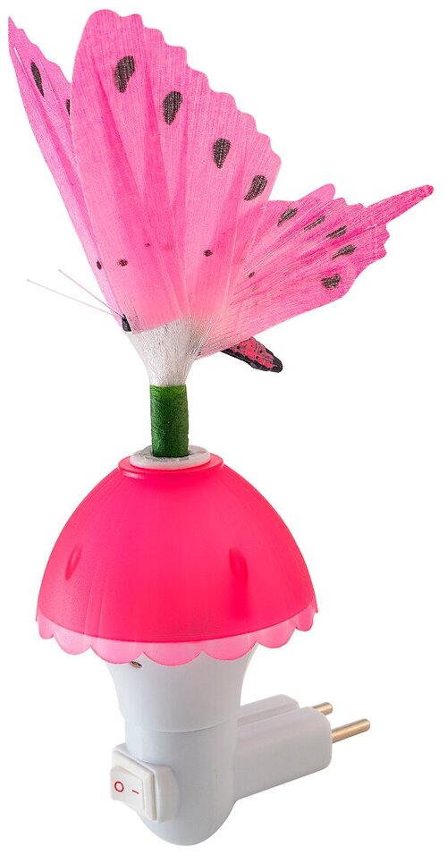 Ночник Lucia LC220 Фея Бабочка (розовый) светодиодный, 1 Вт, розовый