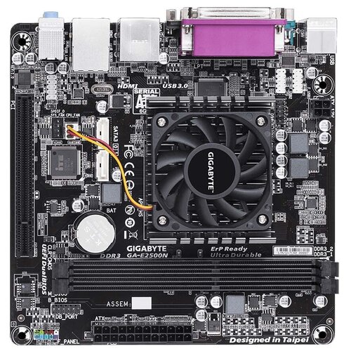 Материнская плата GigaByte GA-E2500N с процессором AMD 2xDDR3 1xPCI 2 mini-ITX Retail