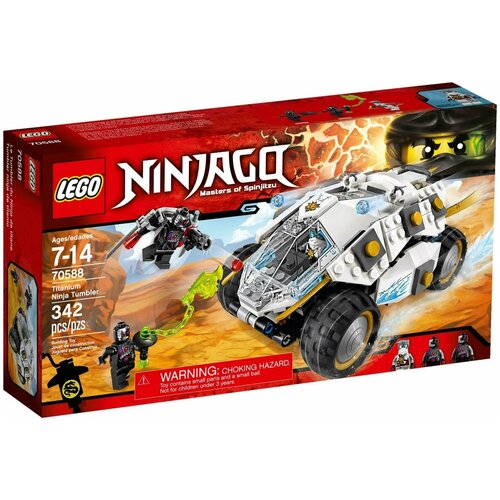 Конструктор LEGO Ninjago 70588 Титановый вездеход ниндзя, 342 дет. конструктор lego ninjago 71731 легендарные битвы зейн против ниндроида