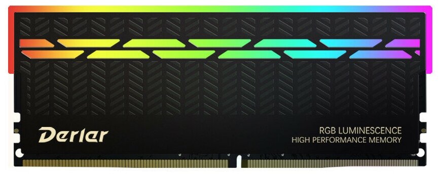 Память DDR4 DIMM 8Gb, 3200MHz Derlar (8GB-3200-HRGB-BK)