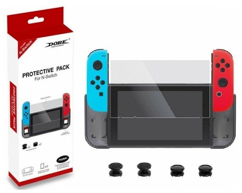 Dobe Комплект аксессуаров Protective Pack для Nintendo Switch (TNS-1899)