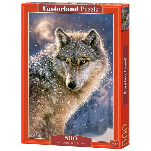 Пазл Castorland Lone Wolf (B-52431), 500 дет., серебристый пазл castorland шато шенонсо b 52103 500 дет