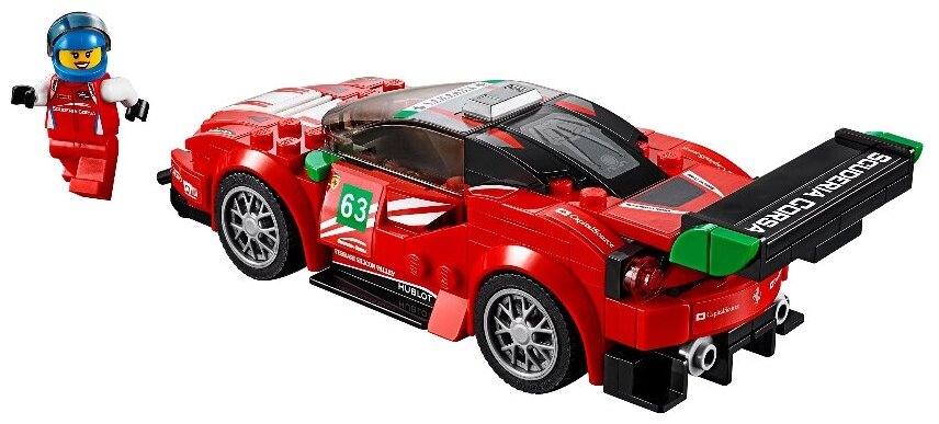 Конструктор LEGO Speed Champions Ferrari 488 GT3 Scuderia Corsa, 179 деталей (75886) - фото №4