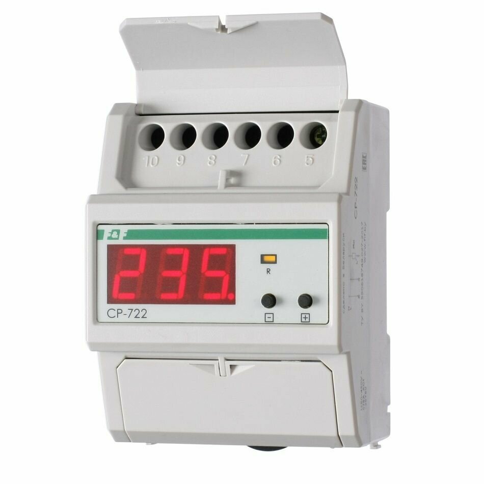 Реле контроля напряжения CP-722 80А Евроавтоматика F&F однофазное