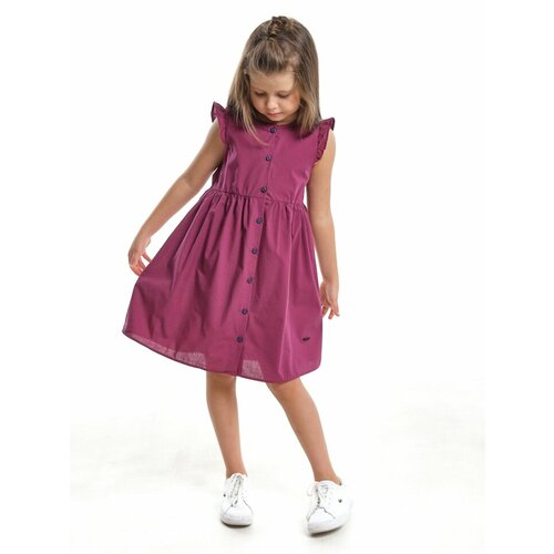 Платье Mini Maxi, размер 104, бордовый, красный брюки mini maxi размер 104 бордовый