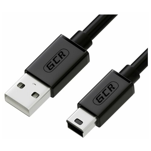 Кабель GCR USB - miniUSB (GCR-UM2), 1.8 м, черный