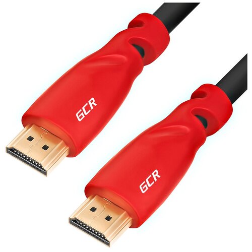 Кабель GCR HDMI - HDMI (GCR-HM3), 1.8 м, красный кабель gcr hdmi hdmi gcr hm3 1 8 м желтый