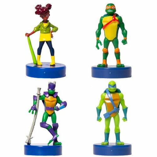 Черепашки Ниндзя Штампик «Черепашки-ниндзя», 7 см, микс