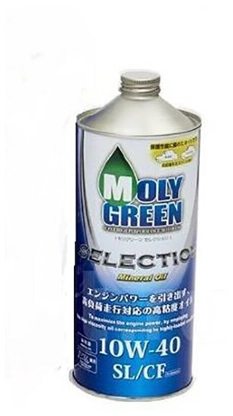 Масло MOLYGREEN SELECTION 10W40 SN/CF синтетика 1л