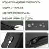 Фото #5 Рюкзак с разъемом USB, черный/ рюкзак для ноутбука 15,6