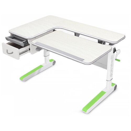 фото Стол для работы стоя mealux woodville multicolor 120x76 см белый дуб/multicolor