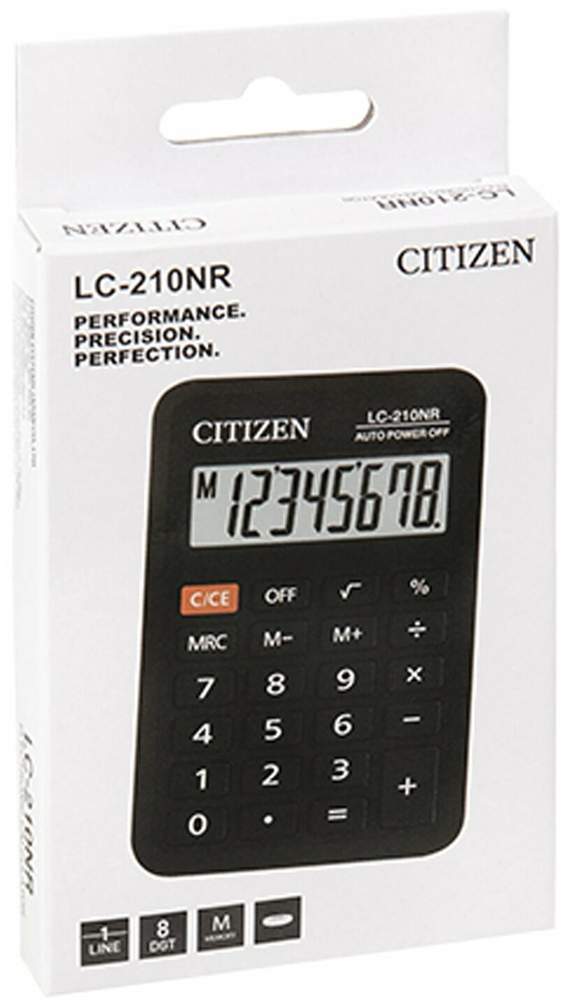 Калькулятор карманный CITIZEN LC-210NR