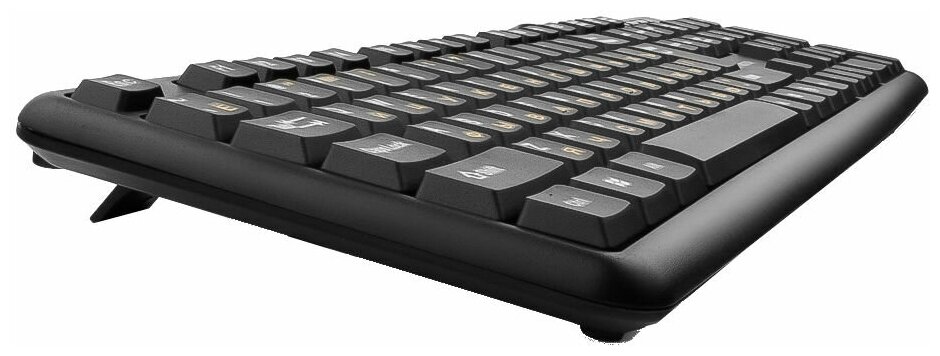 Клавиатура проводная Гарнизон GK-100 USB черный - фото №7