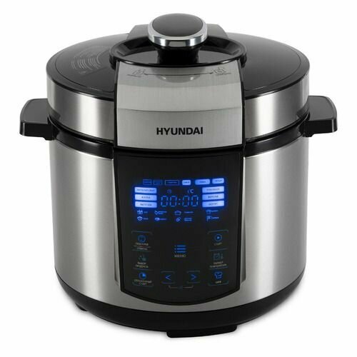 Мультиварка-скороварка Hyundai HYMC-1618 1000Вт серебристыйчерный 1241700₽