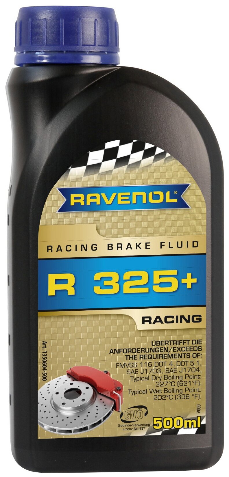 Тормозная жидкость RAVENOL Racing Brake Fluid R 325+ (0,5 л)