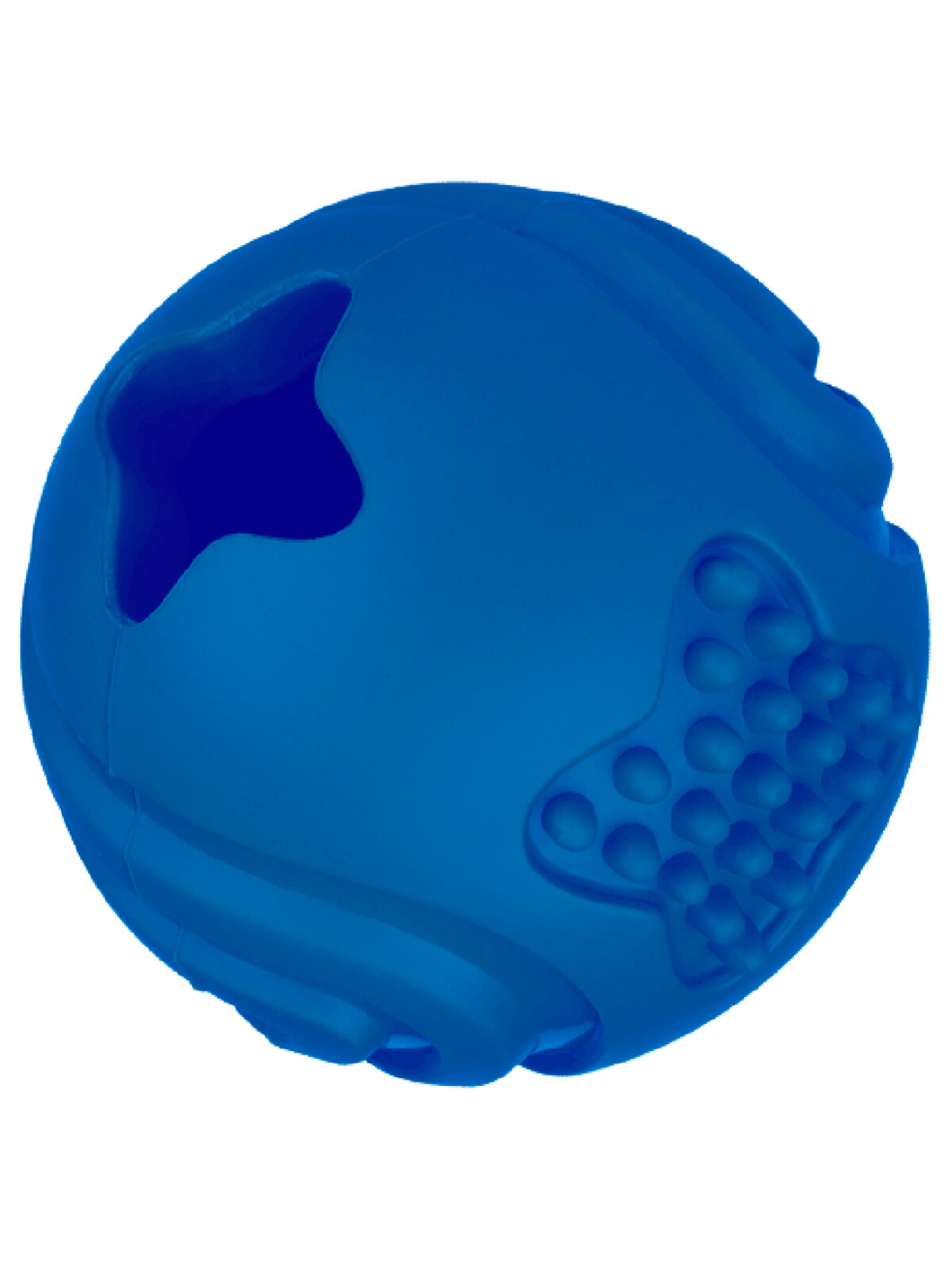 Mr.Kranch игрушка для собак мяч с ароматом курицы 6,5 см, Синий