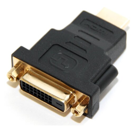 Переходник/адаптер 5bites HDMI - DVI-D (DH1807G), 0.06 м, черный переходник hdmi dvi d 5bites позолоченные контакты bc hdf2dvi