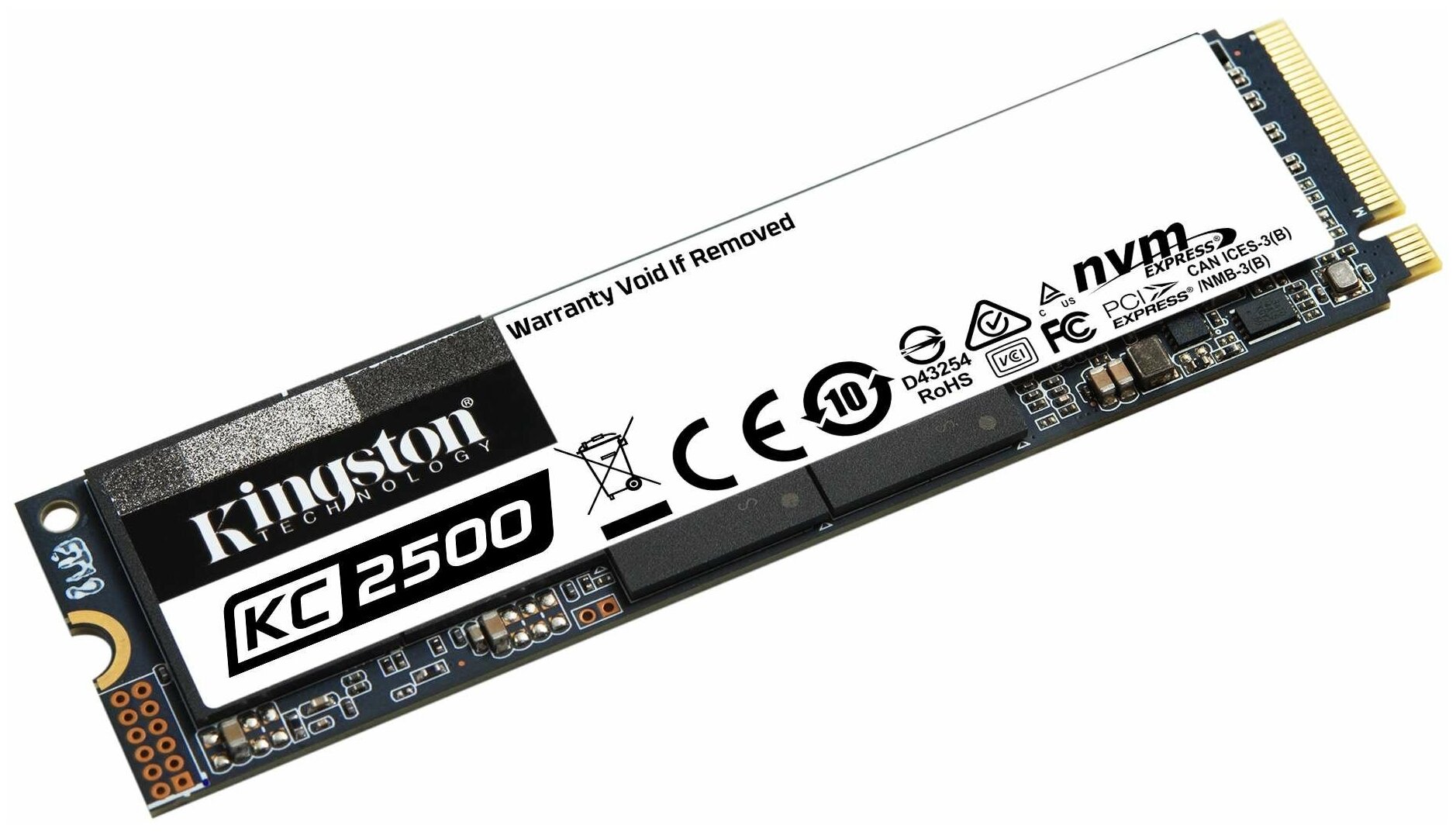 SSD накопитель KINGSTON KC2500 1ТБ, M.2 2280, PCI-E x4, NVMe - фото №2