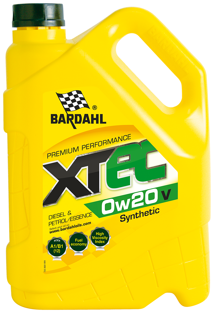 Моторное масло BARDAHL XTEC 0W20 V A1/B1 специальное синтетическое 5л