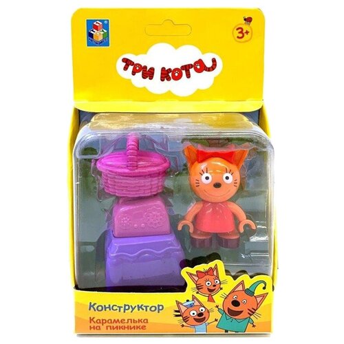 Конструктор 1 TOY Три кота Т19751 Карамелька на пикнике