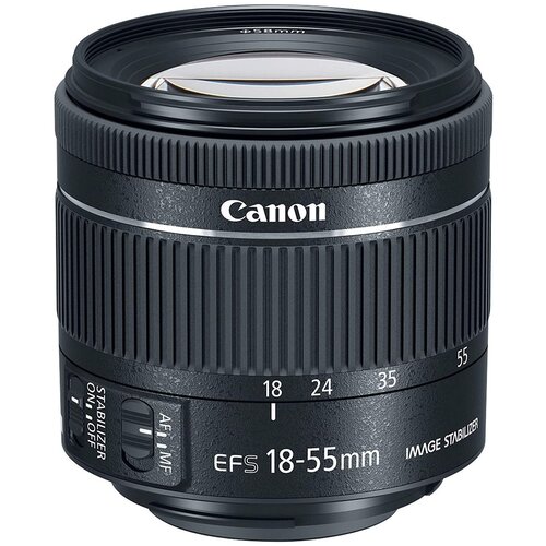 Объектив Canon EF-S 18-55mm f4-56 IS STM черный 2099000₽