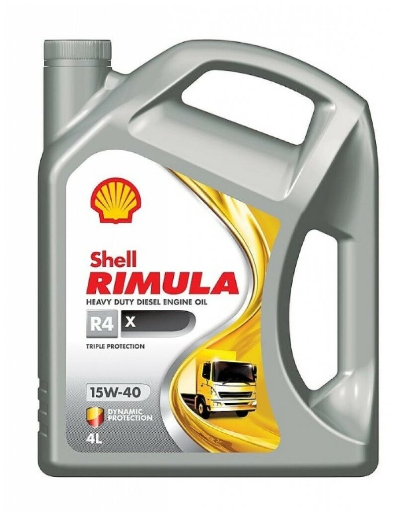 Shell Моторное масло Shell Rimula R4X 15W-40, 4 л, 550046382