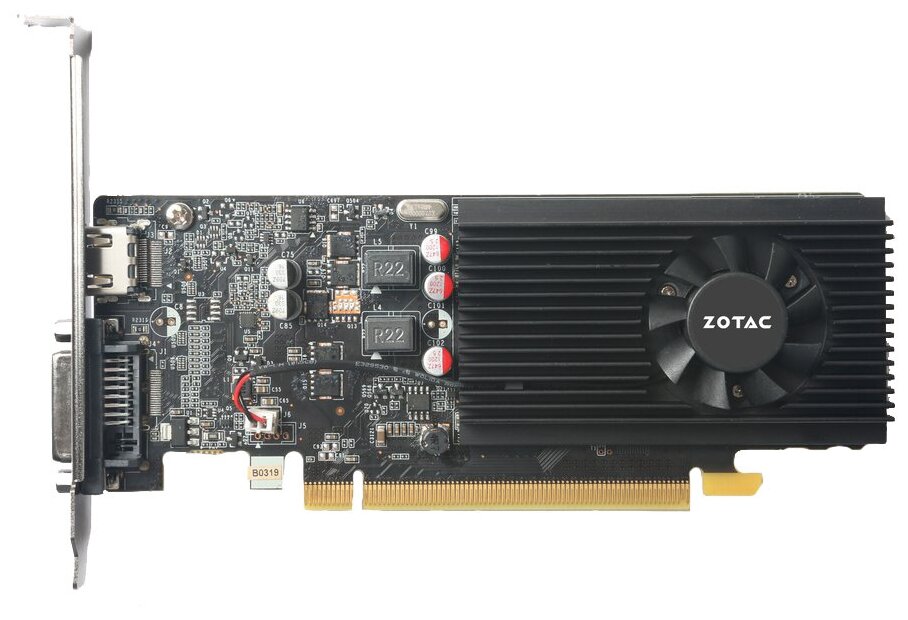 Видеокарта ZOTAC GeForce GT 1030 2GB Low Profile (ZT-P10300A-10L), Retail