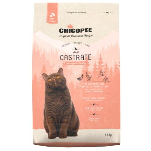 Сухой корм для кошек Chicopee с птицей 1.5 кг