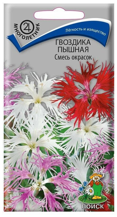 Гвоздика пышная Смесь окрасок многол. 0,1гр. (Поиск)