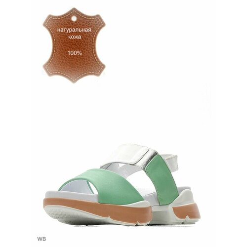 фото Сандалии allee, размер 40, зеленый