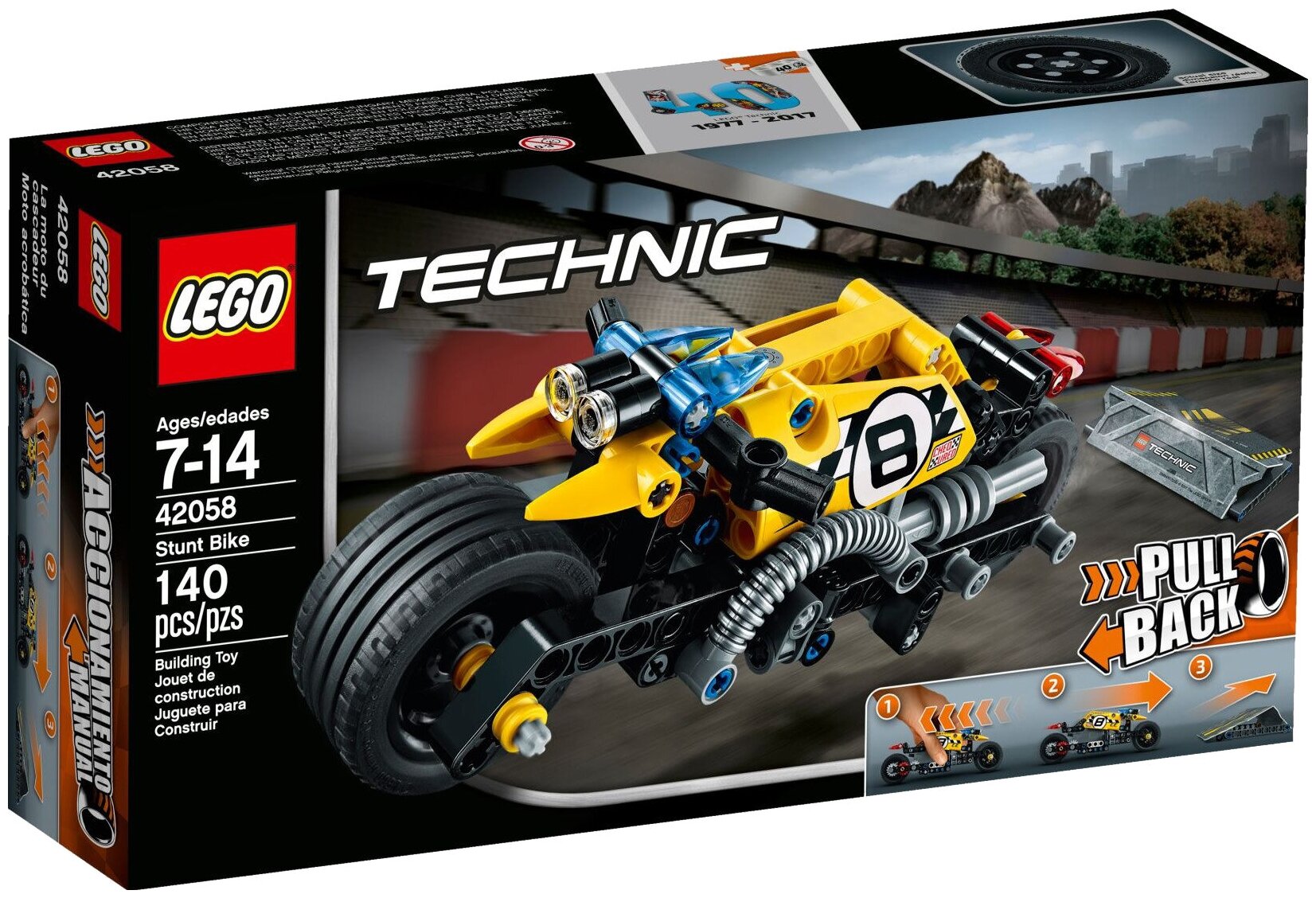 LEGO Technic Мотоцикл для трюков - фото №1