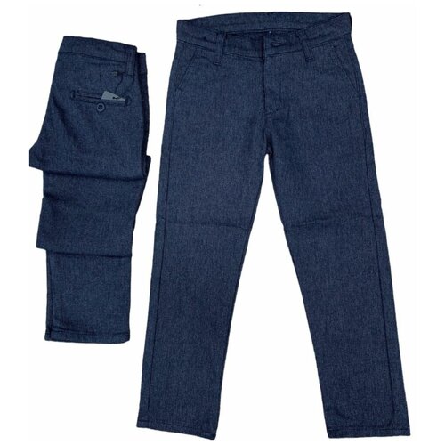 Школьные брюки , повседневный стиль, размер 116, синий