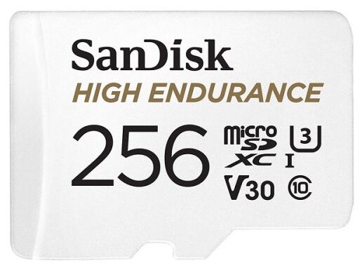 Карта памяти 256GB SanDisk High Endurance microSD class 10 U3 V30 - фото №2