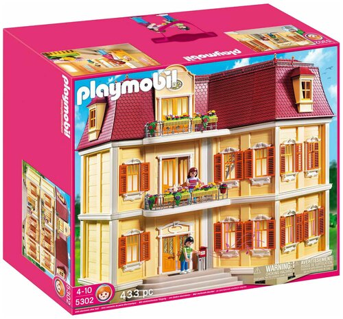 Набор с элементами конструктора Playmobil Dollhouse 5302 Большой особняк, 433 дет.