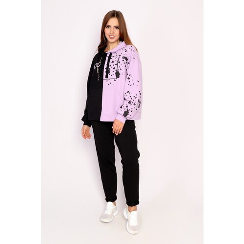 халат литвин 0247 1 арабеска 42 Комплект одежды Style Margo, размер 48, черный, фиолетовый