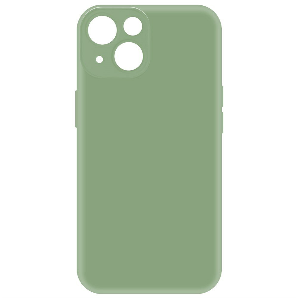 Чехол-накладка Krutoff Silicone Case для iPhone 14 зелёный