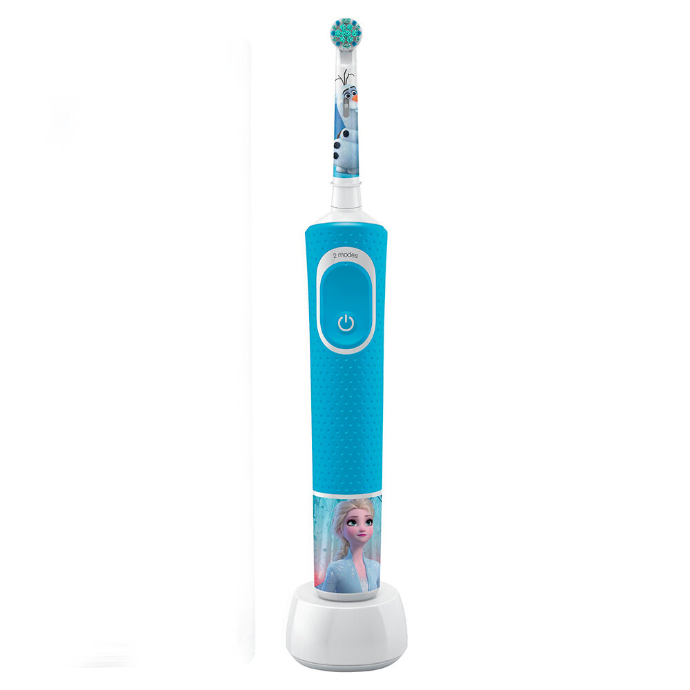 Электрическая зубная щетка ORAL-B Vitality Kids D100.413.2K Kids Frozen II голубая