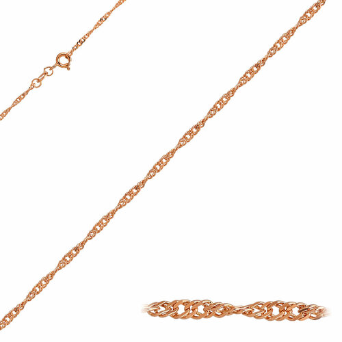 Цепь Юверос, серебро, 925 проба, длина 55 см, средний вес 2.68 г