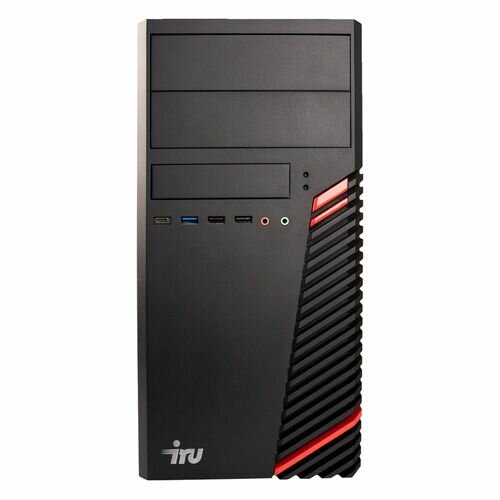 Компьютер iRU Home 310H6SM, Intel Core i3 12100, DDR4 8ГБ, 256ГБ(SSD), Intel UHD Graphics 730, Free DOS, черный [1900979]