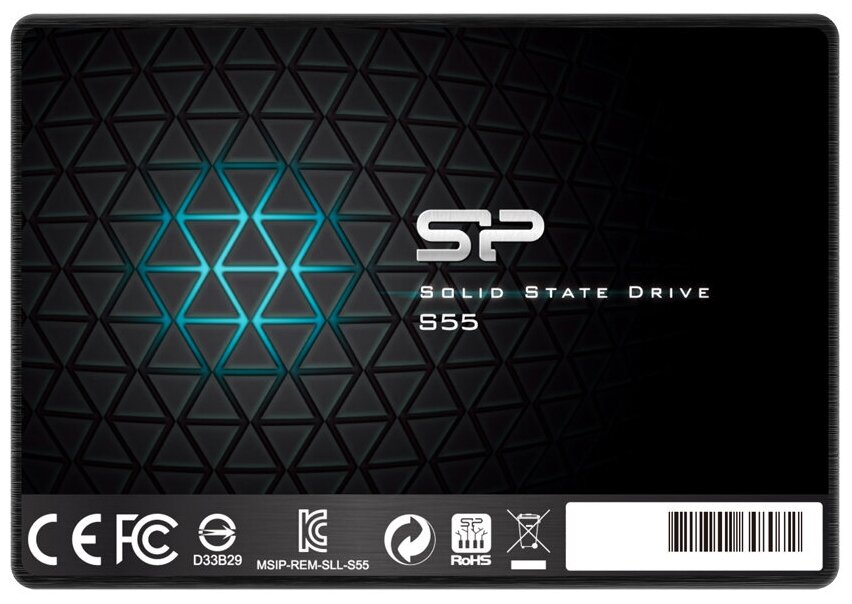 Жесткий диск SSD 480 ГБ SATA 2.5 Silicon Power Slim S55