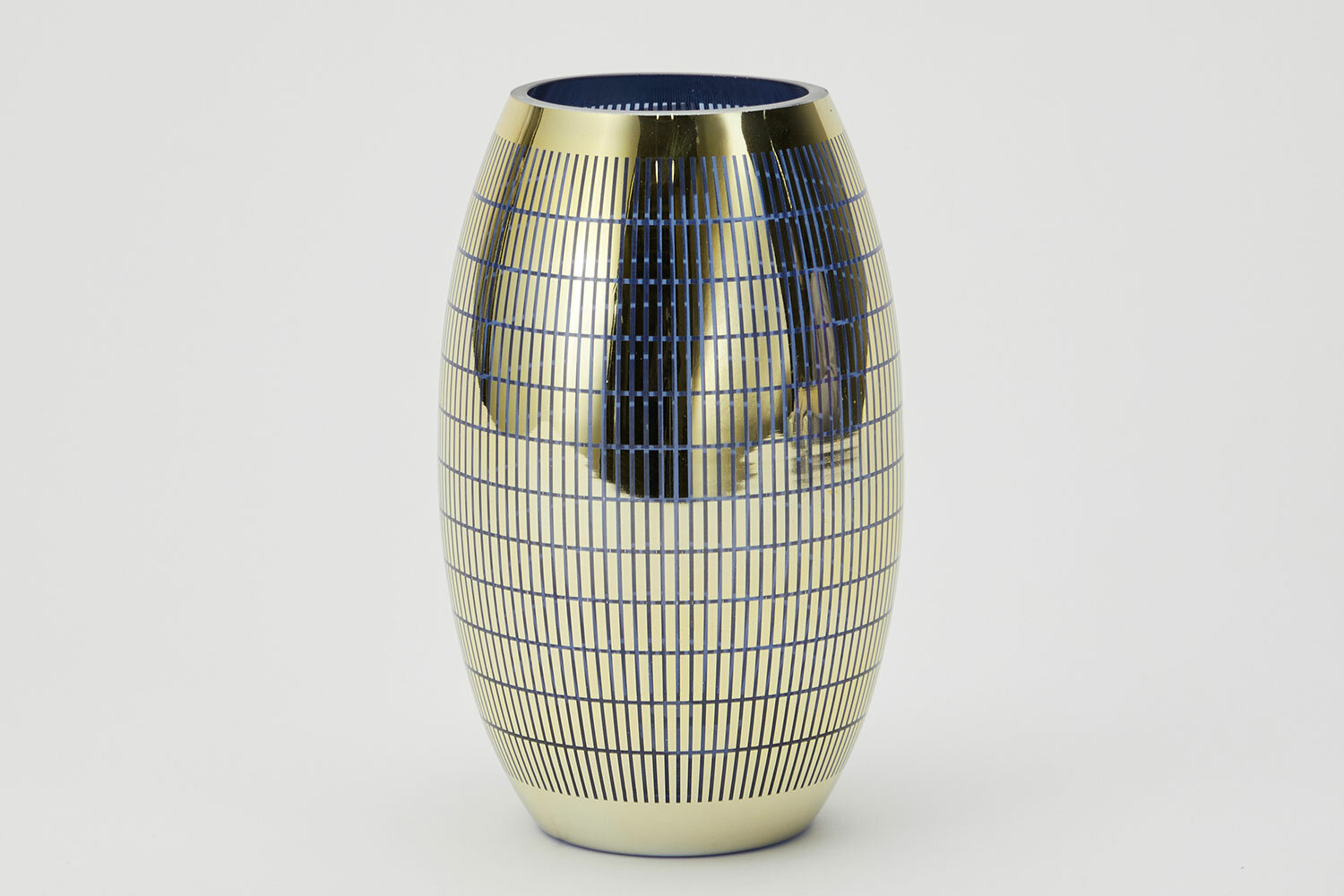 Декоративная ваза из стекла с золотым напылением, Д143 Ш143 В235, золотой Hoff - фото №6