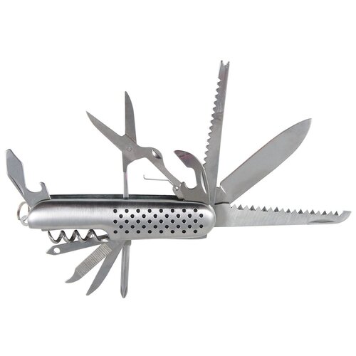Нож многофункциональный ECOS SR061 серебристый нож универсальный paladium 11 7 см дамасская сталь vg 10