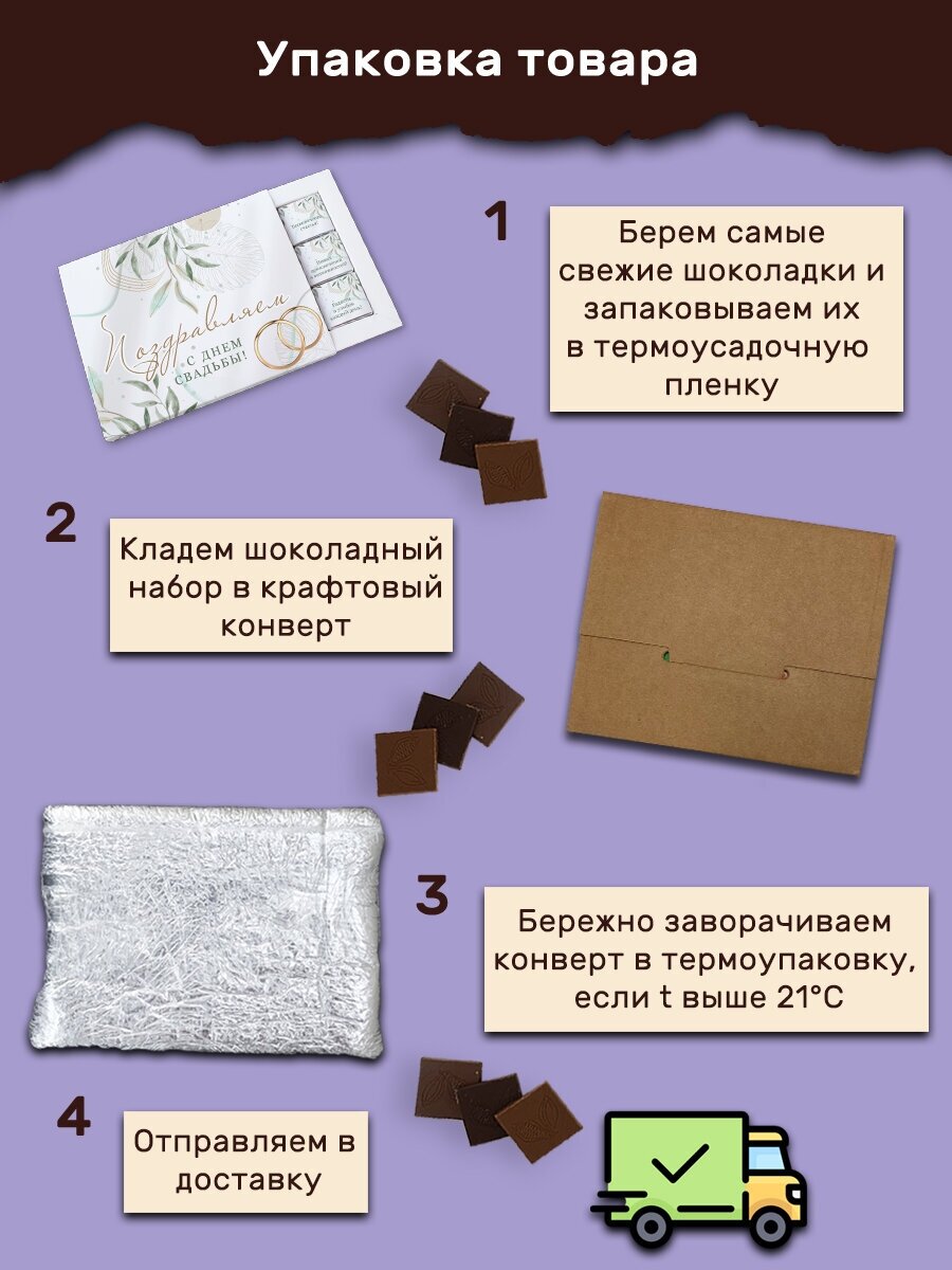 Шоколадный набор Choco Corp на свадьбу 12 плиток / Подарок жениху, невесте / Сладкий бокс - фотография № 6