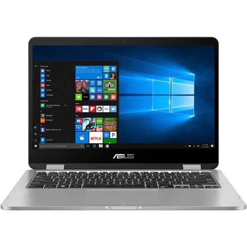 фото Ноутбук asus vivobook flip 14 tp401ma-bz261t (90nb0iv1-m07140), серебристый