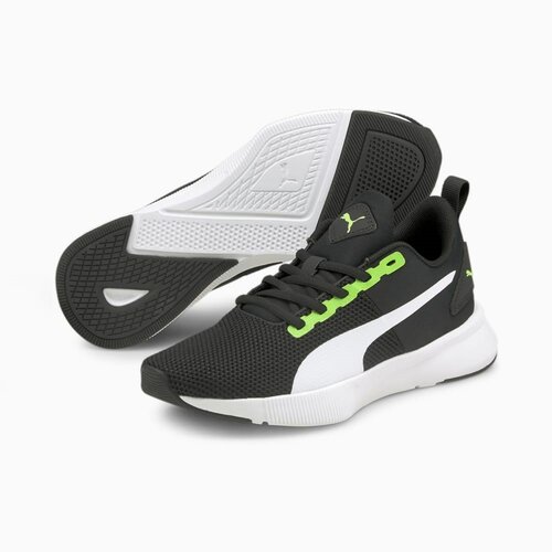 Кроссовки PUMA Flyer Runner Jr, размер RU 37.5 (5.5 UK), черный, зеленый