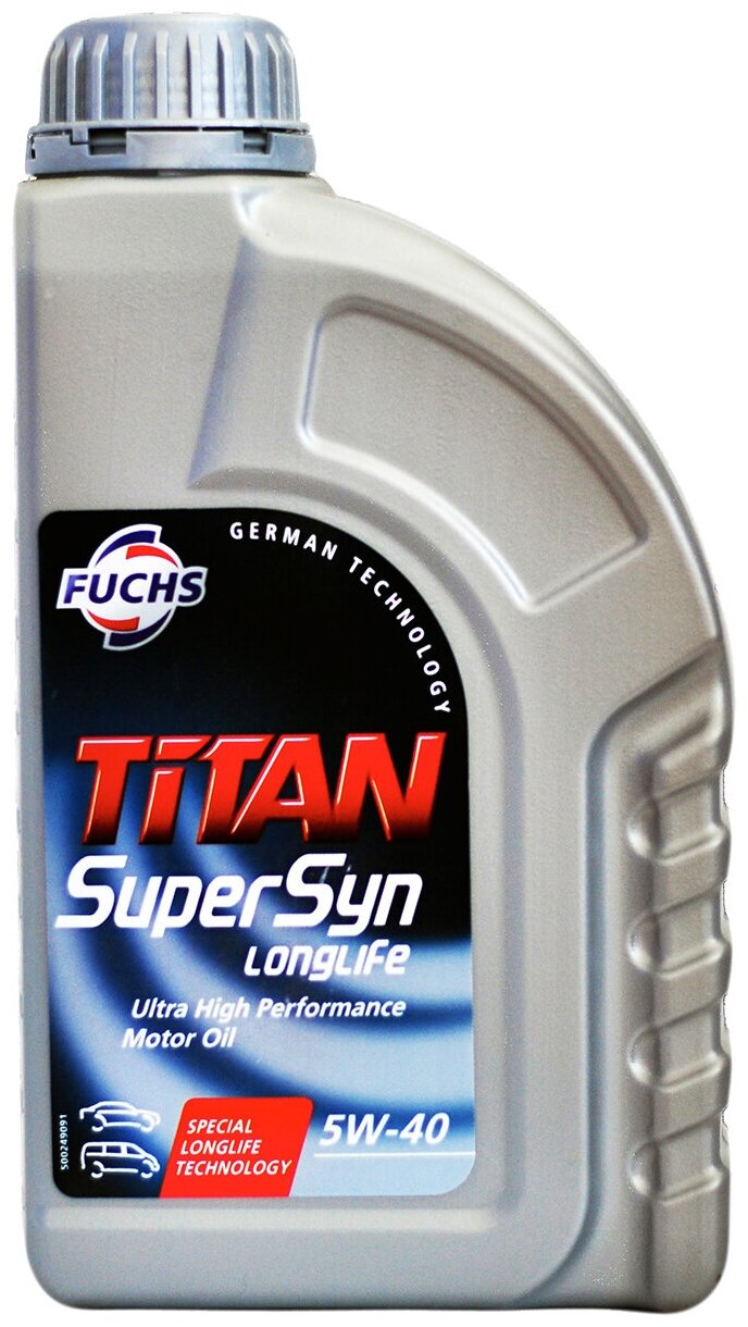 Масло моторное TITAN Supersyn Longlife 5W40 синт.1л FUCHS 600721602