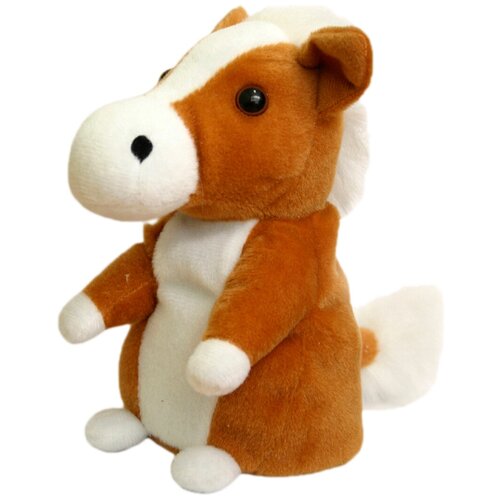 Мягкая игрушка Woody O Time Лошадка-повторюшка коричневая, 18 см единорог мягкая говорящая интерактивная игрушка белый цвет