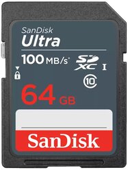 Карта памяти SanDisk Memory Card Ultra SDXC, 64 Гб