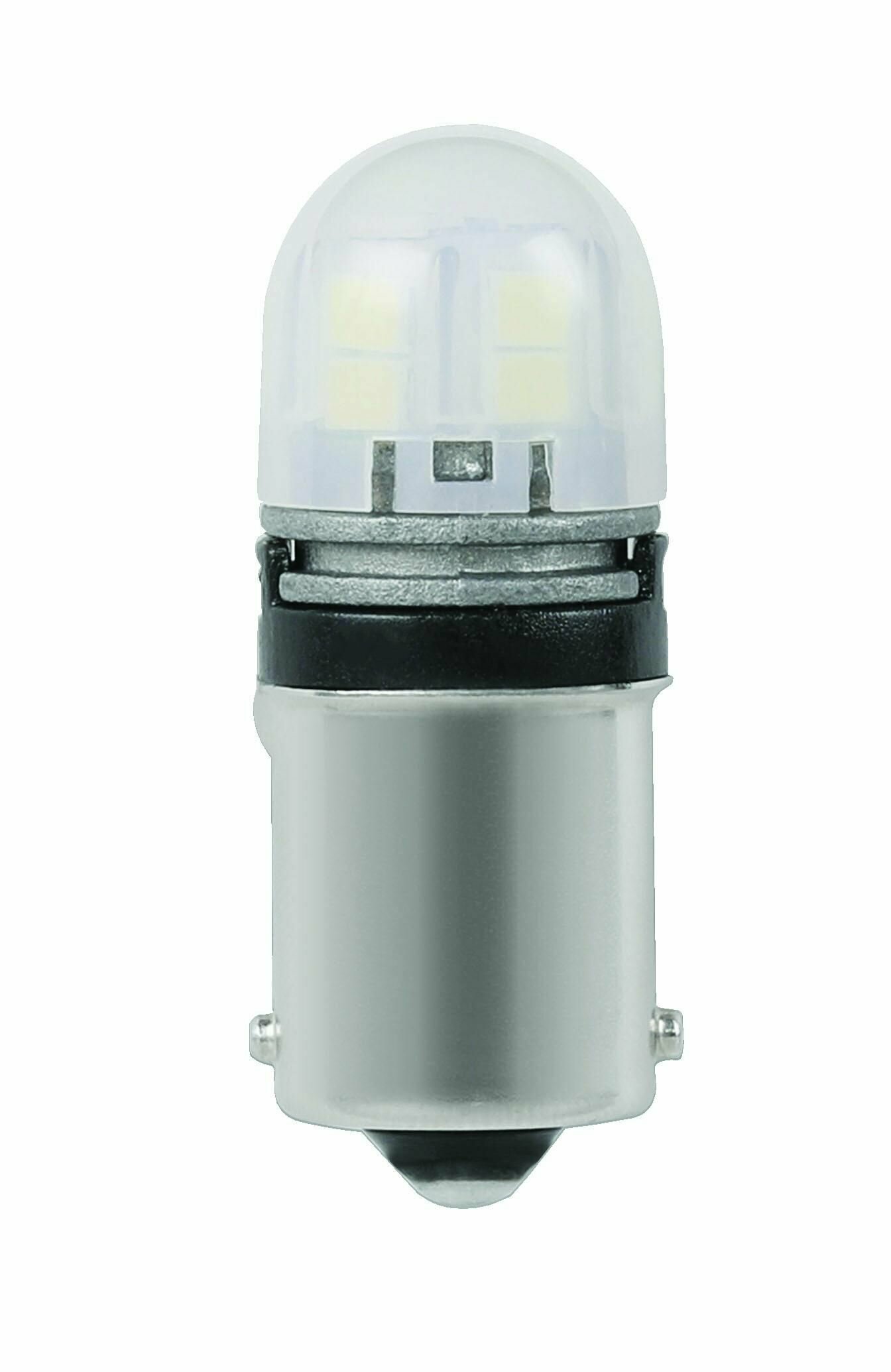 Лампа светодиодная 12V T15x43 W BA15s SUPER WHITE 2 шт.